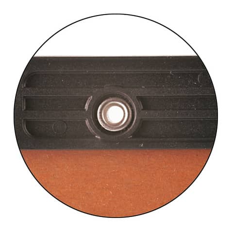 Cartelle sospese orizzontali per cassetti CARTESIO 38 cm fondo U 3 cm arancio Conf. 50 pezzi - 100/380 3 -B2